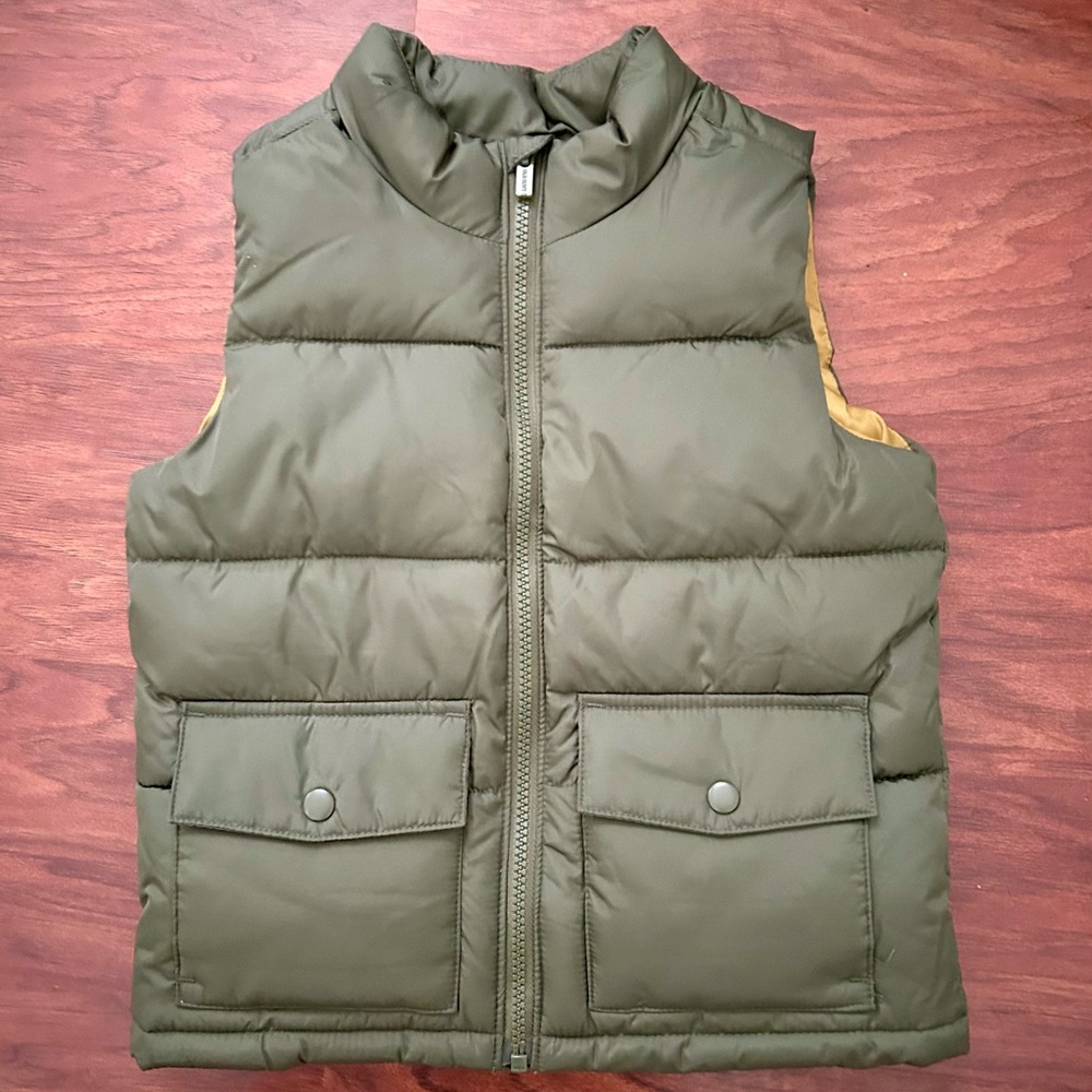 Old Navy Kids Forest Green Puffer Vest